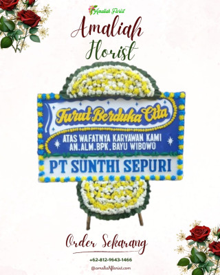 Papan Bunga Duka di Pasuruan